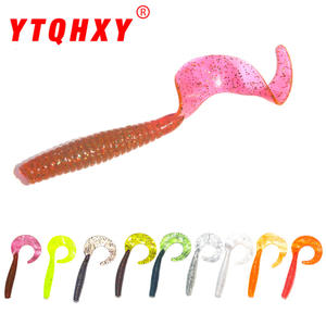 เหยื่อปลอมแบบใหม่ หางหยิก ขนาด 80 มม. น้ำหนัก 4.2 กรัม สำหรับตกปลาแบส เหยื่อตกปลาแบบติดก้น ทำจากซิลิโคน - Product Image 4