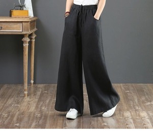 Nouveaux pantalons populaires en coton et <span class=keywords><strong>lin</strong></span> pour femmes, <span class=keywords><strong>taille</strong></span> haute, <span class=keywords><strong>pantalon</strong></span> droit en <span class=keywords><strong>lin</strong></span>, ample, <span class=keywords><strong>grande</strong></span> <span class=keywords><strong>taille</strong></span>, <span class=keywords><strong>pantalon</strong></span> large - Product Image 5