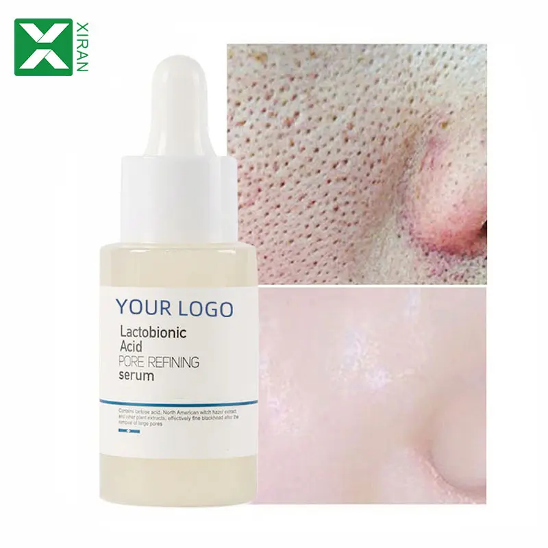 Lactobionic Acid Pore Shrink Face Serum Hyaluronic Acid Antiaging Moisturizing Skin Care Serum