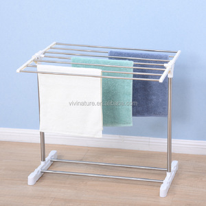 Porte-serviettes et son très grand, support pour vêtements pliables, à <span class=keywords><strong>3</strong></span> <span class=keywords><strong>niveaux</strong></span> - Product Image 4