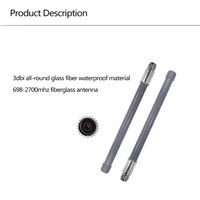 Module extérieur ZKT IP67 NB antenne 4G étanche pour la communication omnidirectionnelle en fibre de verre à hélium à large bande 698-2690MHz 3G 4G