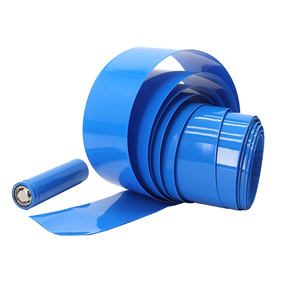 18650 Blue PVC <b>Heat</b> Shrink Film for Lithium Battery <b>Pack</b> Packaging 170mm Width Insulation Shrink Tube - Product Image 1