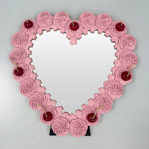 क्रीम केक मेकअप दर्पण एकल पक्ष राल दर्पण राजकुमारी डेस्कटॉप मेकअप रचनात्मक मेकअप दर्पण अनुकूलन - Product Image 1