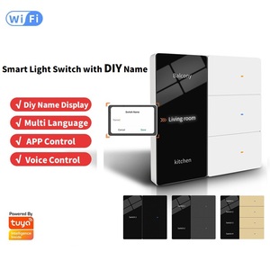 สวิตช์ไฟติดผนังแบบสมาร์ท WiFi เชื่อมต่อได้ พร้อมไฟ LED แสดงชื่อ สวิตช์แบบกด 2 ช่อง  รองรับ ZigBee 2MQTT 3 ทาง - Product Image 3