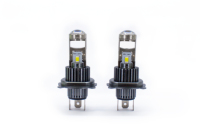 Mini projecteur à lentille, ampoule LED pour voiture, Plug and Play, 6000K, phares LED 1:1, 50W, lentille H7 H11 H4