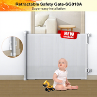 Barrière de sécurité pliable pour enfants Prodigy SG018 personnalisable, barrière rétractable pour bébé Prodigy SG018