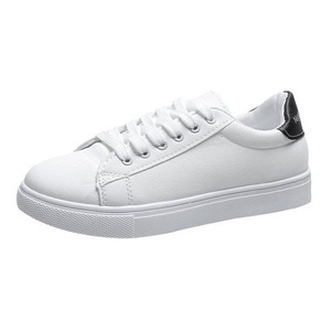 Zapatillas Blancas de Mujer con Cordones, Transpirables, de Cuero PU, de Caña Baja, Estilo Casual, Suela Blanda, para Caminar, Venta al <span class=keywords><strong>por</strong></span> Mayor, Baratas - Product Image 6
