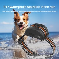 Chijie IPX6 - Control Remoto Inalámbrico para Perros con Pantalla LCD Inteligente, Resistente al Agua, Batería Recargable, Larga Duración de la Batería, Aprobado por CE y FCC