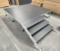 Scène extensible portable en aluminium pour usage extérieur/intérieur avec hauteur réglable pour exposition/événement de mariage