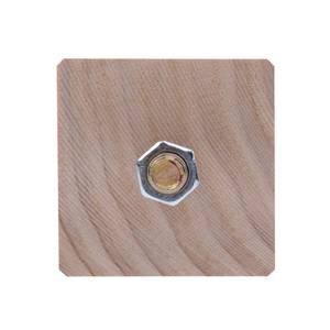 Квадратная ножка из необработанного каучукового дерева 53x53x100 мм - Product Image 3