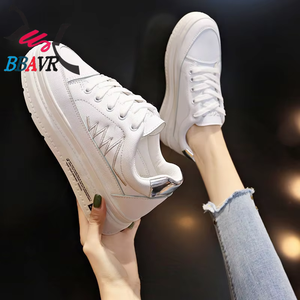 Zapatos Deportivos Casuales para Mujer, Transpirables, con Suela Gruesa, Estilo Estudiante, Color Blanco, 2021 - Product Image 4