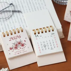 Calendario Serie Rosa, Mini Calendario de Escritorio, Calendario de Papelería 2026 - Product Image 3