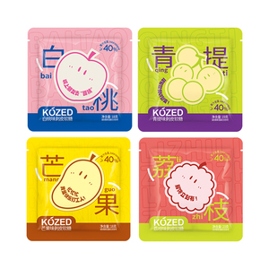กัมมี่เคี้ยวหนึบ รสเปรี้ยวหวาน โคเซด พีลเบิล ชูวี ซอฟท์กัมมี่ 20 รสผลไม้ ฮาลาล รสชาติจากน้ำผลไม้แท้ ขนมสำหรับงานปาร์ตี้ ขายส่งแบบยกกล่อง 80 กรัม รูปทรงกลม - Product Image 3