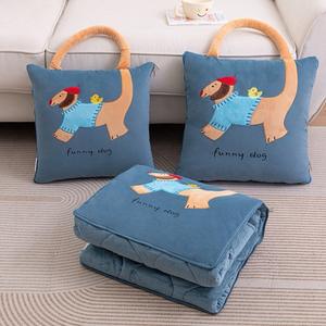 หมอนผ้าห่มขนแกะอบอุ่นแบบมีด้ามจับสไตล์ใหม่ - Product Image 6