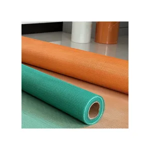 High Tensile Strength Fireproof Alkali Resistant Fiberglass Cloth Fiber Mesh Roll For Roof Waterproofing