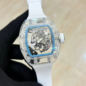 Men's Automatic Mechanical Skeleton Chronograph <b>Watch</b> Crystal Case Luxury Wristwatch Custom Logo OEM Wholesale - Product Image 2