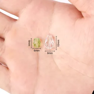 Nuevas cuentas con forma de lágrima de cristal para hacer joyas, <span class=keywords><strong>gotas</strong></span> de <span class=keywords><strong>agua</strong></span>, cuentas de vidrio AB, cuentas de joyería a granel, pulsera DIY - Product Image 5