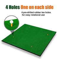 Tapis de frappe de golf professionnel en nylon 66 de 1,5 m x 1,5 m pour simulateur d'entraînement en intérieur et en extérieur, idéal pour la vente en gros sur mesure