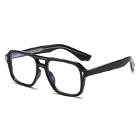 Monture de lunettes optiques Partagas Wholesale Retro Square Spring Hinge CP Pin-in Arms anti-lumière bleue pour hommes