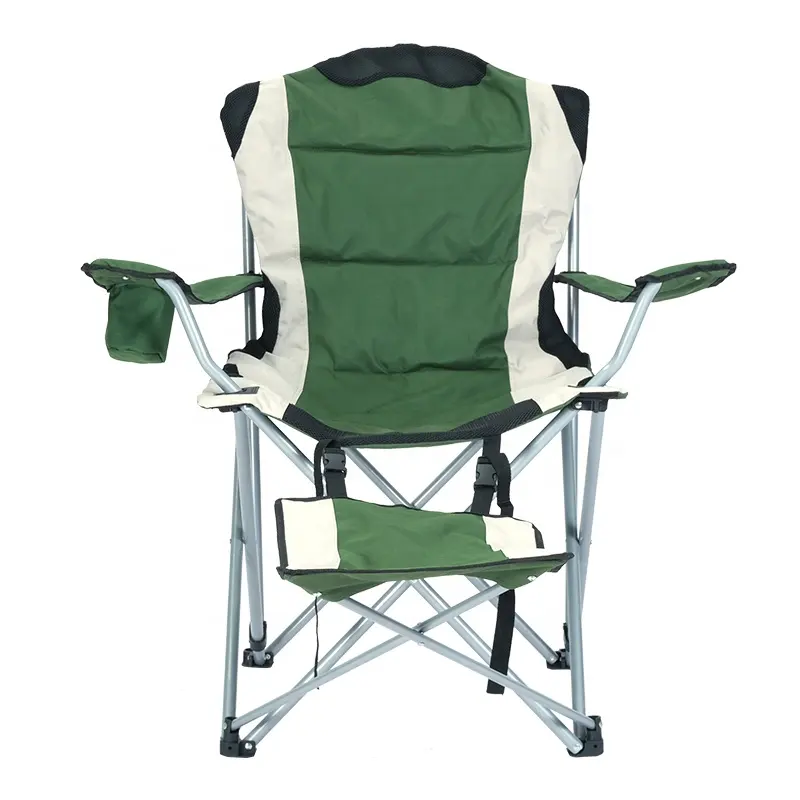समुद्र तट शिविर के लिए उपयुक्त फुटरेस्ट शिविर के साथ थोक मूल्य आउटडोर तह कुर्सी