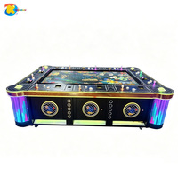 Machine d'arcade de pêche à monnayeur pour 10 joueurs, table de jeu vidéo de pêche, équipement de divertissement pour solutions 3D FEC
