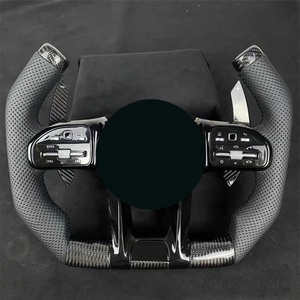 Accesorios de Carreras, Funda de Volante de Fibra de Carbono, Soporte de Volante para Juegos, Volante de Barco para Mercedes-Benz <span class=keywords><strong>A200</strong></span> - Product Image 1