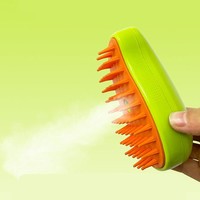 Spray électrique pour animaux de compagnie Massage enlevant les cheveux emmêlés et lâches Perte d'animaux Chien Bain à vapeur Massage Brosse à vapeur