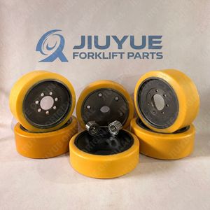 Roue de charge 355x135-6 en PU avec roulements à billes/à rouleaux pour chariot élévateur à bras Jungheinrich ETV320/ETV325, pièces de rechange, 6 trous de boulons, nouvelle <span class=keywords><strong>jante</strong></span> en acier - Product Image 5