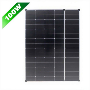 แผงโซลาร์เซลล์แบบโมโนคริสตัลไลน์ N-Type PERC 12BB 100W แบบสองหน้า ขนาด 182 มม. 18V ประสิทธิภาพ 23% มาตรฐาน CE ROHS สำหรับใช้ในบ้าน/ตั้งแคมป์/เรือ  ใช้งานได้ในอุณหภูมิ -20~+55 องศาเซลเซียส - Product Image 3