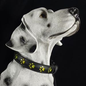 Collar Luminoso LED para Mascotas, Recargable por USB, de PVC, con Iluminación RGB Única, Patrón 3D, Cintas de Alta Visibilidad, Ajustable, Brillo Nocturno - Product Image 2