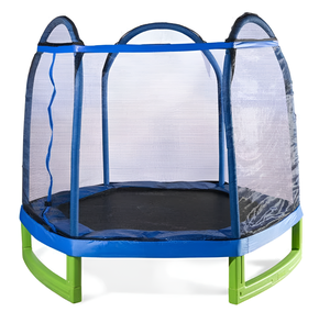 Trampolín <span class=keywords><strong>Saltarin</strong></span> de Primera Calidad para Exteriores con Red de Protección, Construcción de PVC y Polipropileno para Niños y Niñas - Product Image 5