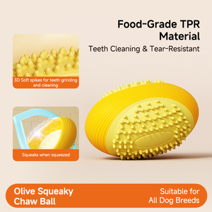 Accesorios para Mascotas, Juguete Masticable para Mascotas, <span class=keywords><strong>Pelota</strong></span> para Limpiar los <span class=keywords><strong>Dientes</strong></span>, Juguetes Interactivos Ecológicos para <span class=keywords><strong>Perros</strong></span> y Gatos - Product Image 2
