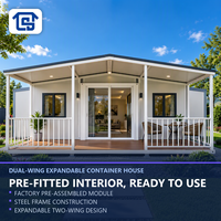 Maison conteneur 3 chambres entièrement meublée, villa modulaire préfabriquée clé en main, isolée, vente en gros, personnalisable pour usage résidentiel