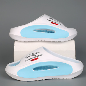 Nuevas sandalias deportivas de verano Eva con suela gruesa y elevada, antideslizantes, desodorantes, para hombre y mujer, de interior y exterior, de moda, de una sola tira, huecas - Product Image 2