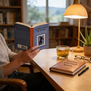 Le corps garde la mémoire : Livre sur la santé mentale et la récupération des traumatismes par Bessel <span class=keywords><strong>van</strong></span> der Kolk M.D. - Product Image 4
