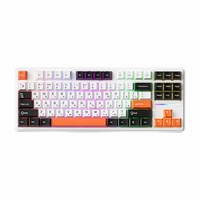 2.4Ghz 87-Key Wireless RGB Backlight ABS Keycaps Hot-Swap USB-C Mechanical Gaming Keyboard with Russian Layout Gasket Mount Knob