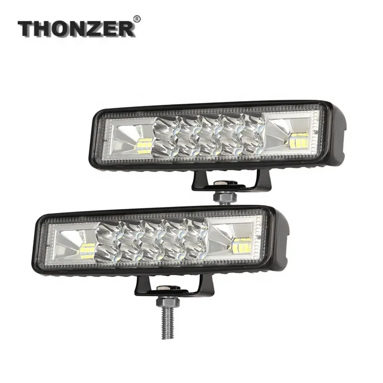 120W LED Bar Arbeits licht 6 Zoll Auto Beleuchtung 2 Farben LED Arbeits licht leiste Scheinwerfer LKW Auto Offroad Lampe