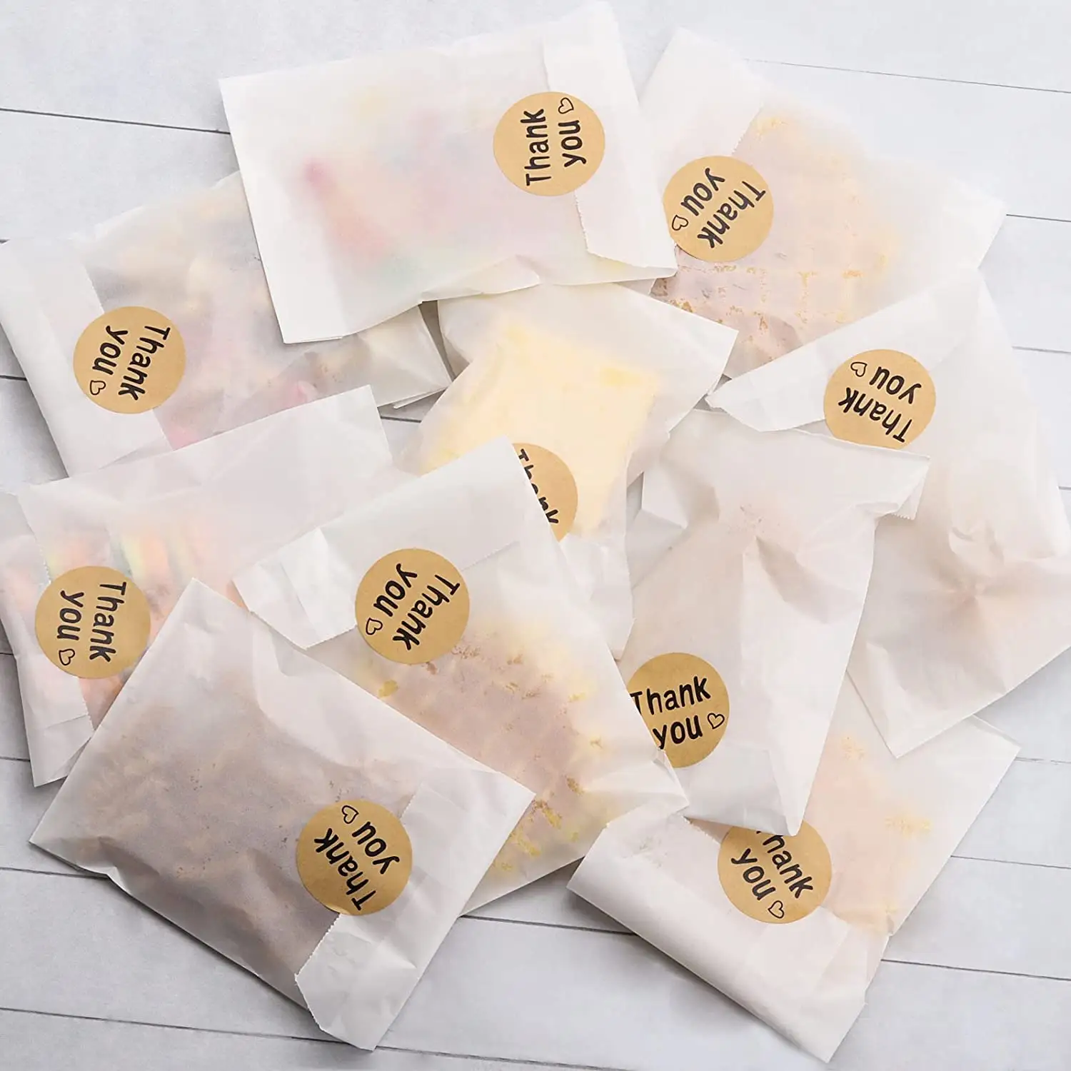 Sacchetti della spesa di sacchetti di carta cerata Glassine di imballaggio Kraft personalizzati per la borsa da imballaggio per la protezione degli alimenti
