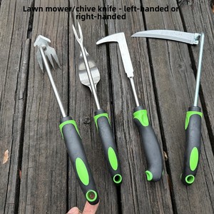 Manual Stainless Steel Grass Pulling Digging Shovel Leek Knife <b>Weeding</b> Root <b>Removal</b> Seedling Lifting Loosening Soil Sharp Tooth - Product Image 3