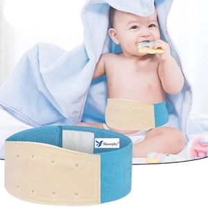 Cinturón de <span class=keywords><strong>Hernia</strong></span> Inguinal Umbilical para Bebés Recién Nacidos, Soporte para el Ombligo, Tratamiento con Adhesivos, Protección Abdominal Infantil, Botón, 3 Almohadillas de <span class=keywords><strong>Hernia</strong></span> de Algodón - Product Image 1