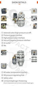 Reductor/regulador ACT JY02 CNG para equipos de <span class=keywords><strong>gas</strong></span> automotriz para camiones pesados, sistema reductor GNV - Product Image 6