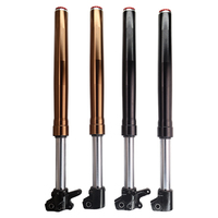 Cool Double rasoir réglable MX/SX rempli d'huile Black Air moto fourche avant inversée 20 pouces