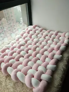 Çocuklar bebek oyun matı toksik olmayan yenidoğan bebek emekleme battaniye örme kilim çocuk odası yumuşak