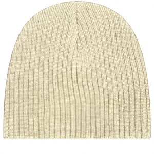 Unisex Solid Color Ribbed Knit <b>Beanie</b> 100% Acrylic Winter <b>Hat</b> Casual Style Adult Size 56-58CM - Product Image 1
