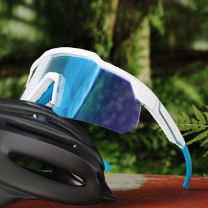 Kính thể thao chạy bộ đạp xe leo núi chất lượng cao khung trắng TR90 tùy chỉnh bán buôn, chống tia UV400 - Product Image 4