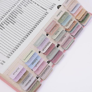 Onglets bibliques en papier personnalisés Index biblique Onglets de livre Autocollants onglets de séparation Feuille d'or adhésive <span class=keywords><strong>pour</strong></span> l'étude - Product Image 3