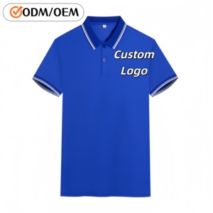 Custom High-End for Polo T-Shirt with Quick Dry Cool Solid Pattern Embroidered Logo Sublimation Printing in Plus Size Short