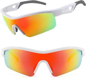 Gafas de Ciclismo 502 con 5 Lentes Intercambiables, Marco Ligero de TR90 para Correr, Pescar y Deportes, Certificación CE - Product Image 1
