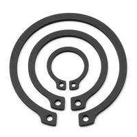 Custom Carbon Steel Self Lock Oval Washers Black Oxide DIN471 External Spiral Circlips Shaft Retaining Rings Snap Ring