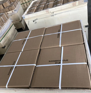 Plaques d'haltères revêtues de caoutchouc noir à vente chaude Spécifications complètes disponibles Compatible avec les barres Oly - Product Image 5